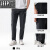 吉普（JEEP）高端品牌夏季冰感冰丝工装裤2024新款男直筒户外登山速干运动长裤 黑色 2XL 建议145-165斤