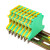 奎神电力（KUICC）UK黄绿地线端子双色电压导轨接地端子排 STTB2.5-PE双层端子1片 