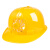 德威狮太阳能风扇帽子遮阳帽配安全帽檐防护降温面罩布夏季工地 荧光黄折叠遮阳板