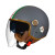 3C认证四季通用电动车头盔男女士四季通用款摩托车安全帽半盔全盔 双镜水泥灰外长内茶