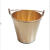 防爆一体成型铝制黄铜带盖石油化工废料储存桶手提水铝桶 铜桶锥形10L无盖一体成型