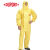 杜邦Tychem2000 C级带帽连体耐多种高浓度化学耐腐蚀酸碱隔离衣 黄色 M码