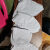 白色杂色 擦机布碎:含棉吸水不易掉毛M款载床角白 50斤杂色条角（广东包邮 省外不包）