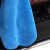 海斯迪克 hkd-59 洗车毛巾擦车抹布珊瑚绒吸水保洁布 38*45cm800克高密蓝加灰(2条)