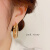 JACK VINEY时尚镂空网状水晶耳圈气质个性夸张设计感镀银针耳环耳扣 镂