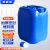 新诺达加厚食用级堆码桶油桶危废液桶化工桶塑料桶方形水桶包装桶耐酸碱酒桶 25L蓝色普通款