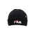 斐乐（FILA）情侣毛线帽2021冬季保暖圆帽时尚百搭休闲弹力保暖运动帽 正黑色- 正黑色-BK XS