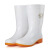 澳特踏雨食品卫生中筒雨鞋女士612白色PVC劳保雨靴工作防水鞋 白色 36