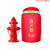 室外消防栓保温罩消火栓保护罩加厚加绒棉防雨水 50KG灭火器罩[单层]