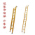 绝缘人字梯关节梯单梯鱼竿梯伸缩梯玻璃钢电工专用梯升降梯高底凳 伸缩梯4米