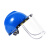 防护面屏配安全帽式透明防冲击面具防油飞溅电焊面罩打磨劳保全脸 pc（蓝膜）透明面屏+支架+安全帽