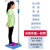 埠帝家用儿童身高体重测量仪学校幼儿园医院美容院药店精准身高体重秤 彩杆粉色体重秤119米 USB充电