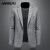 ARMRLPU欧洲站西服外套男士秋冬季新款韩版潮流修身保暖质感单件西装 灰色 M