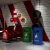 工业风铁汽油桶户外垃圾桶240L大容量个性创意带盖垃圾箱大号商用 深蓝