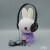 适用日本经典复古CD机配机小头戴耳机小巧方便高颜值拍照混搭耳机 粉色耳机 套餐一