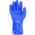915浸塑浸胶橡胶手套防滑加厚耐油耐酸碱 劳保手套 915蓝色（一双） 均码