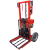液压车电动老虎车仓库可携式升降堆高机小型装卸搬运车堆高手推车 升高1.2米款