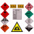 安全告示 危险品车贴牌消防安全警示牌标识标志提示牌PVC铝板定做 铝板+反光膜 40x50cm