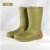 新款雨鞋女士高筒雨靴中筒防滑防水加绒胶鞋套鞋时尚高筒耐磨水鞋 豆沙绿 37