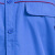 久匀 男女夏季短袖工作服 透气劳保服耐磨工装透气吸汗工作服 艳蓝色套装 S