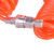 京开隆 气动PU弹簧气管 快速接头气绳软管空压机伸缩弹簧螺旋风管 10*6.5（15米）带接头 