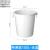 中吉万兴 塑料桶大号圆形带盖桶蓝色户外工业塑料白色圆桶 100升桶无盖（白色)