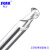 SKAK钨钢铣刀 2刃标准长或加长高光铝用球型铣刀 CNC数控锣刀 R6.0*12D*100L