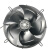 微光外转子轴流风机YWF4E/4D-300/350/400/450冷库冷干机风扇380V YWF4E-400S(220V) 吸风款