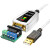 帝特usb转rs232/485/422串口转换器9针com光电隔离工业级DT-5119 TYPE-C+USB3.0转RS422/485线 1.5m