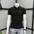 GGXG2022年夏季新款POLO衫男士翻领短袖T恤大码休闲潮流刺绣修身上衣 黑色 M85-105