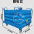 叉车卸货废料箱铁屑箱周转箱重型铁框加厚堆叠铁屑自卸框底部开门 10008001150蓝色