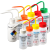 彩色标签洗瓶500mL 安全信息洗瓶 LDPE彩色标识空洗瓶 彩色盖清洗瓶 黄色 异并纯洗瓶 250mL