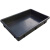 瀚海融科 防静电方盘黑色塑料长方形浅盘蓝色托盘ESD电子周转盘 02#盒 205*135*60mm（2个）