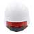 成楷科技 CKT-NTC-3 护目镜反光安全帽工地领导用 国标防砸透气安全头盔可印字 白色1顶