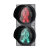 交通信号灯 200型LED红绿灯交通信号灯警示灯道路光信号障碍灯机动车信号灯MYFS 300mm红人/绿人
