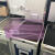 飞机厨房手推车餐车储物箱通用配套塑料铝透明抽屉收纳盒 PC紫色透明抽屉