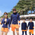 韩版冲浪泳衣防晒服分体套装水上运动防晒服浆板飞人滑水风筝帆船 XL