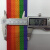 定制适用七彩虹织带编织带运动手工diy自制攀爬架室内婴儿童行李绑箱材料 五色彩虹带5.0CM 1.1mm厚 100米