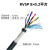 匠璃RS485通讯多股信号线ZR-RVSP双绞屏蔽线阻燃8芯10芯12芯线电 8芯0.2平方(每米单价)