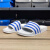 阿迪达斯 （adidas）三叶草拖鞋男鞋女鞋季运动沙滩鞋休闲轻便透气凉拖一字拖 FX5860白蓝 36.5