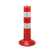 75CM塑料警示柱PU弹力柱反光锥50CM防撞柱路障交通设施隔离桩护栏 PU红黄45cm