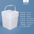 加厚活鱼钓鱼桶可坐人超轻多功能桶自制改装桶打水桶野钓装备钓箱 正方形桶-25L-白色