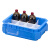 试剂瓶药瓶托盘PP聚丙烯带隔板实验室收纳盒蓝色 黄色（3-5349系列） 3-5349-42	蓝色	1个