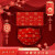 泓工达龙年新年本命年一次性儿童防护过年口罩红色春节创意2024喜庆 -岁岁平安平面款独立包装 10只独立包装