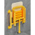 安德扶浴室折叠凳双扶手老人专用洗澡椅孕妇残疾人防滑淋浴间壁挂式凳子 5代双扶手-黄色