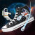 旋昱2024新款NASA联名可爱太空人帆布鞋男星空宇航员情侣板鞋 星球探索(送袜子徽章) 35内增高款