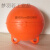 定制高强度塑料浮球ABS双耳加筋圆型航道设施警示水上划赛道渔网 直径30cm加筋双耳球红色(红白)