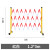 五星盾 玻璃钢绝缘伸缩管式围栏 电力施工道路安全隔离警戒栏可移动折叠幼儿园防护栏 红白色 高1.2*长3米