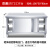 不锈钢工作台厨房操作台面储物柜切菜桌子带拉门案板商用专用烘焙 长100宽50高80cm双通