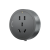 德力西可移动轨道插座五孔配接器客厅USB电源插头带LED气氛灯 升级款灰色五孔